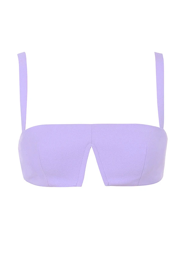 Violet Crepe V Wire Bralet 15 Violet Crepe V Wire Bralet – Bild 15