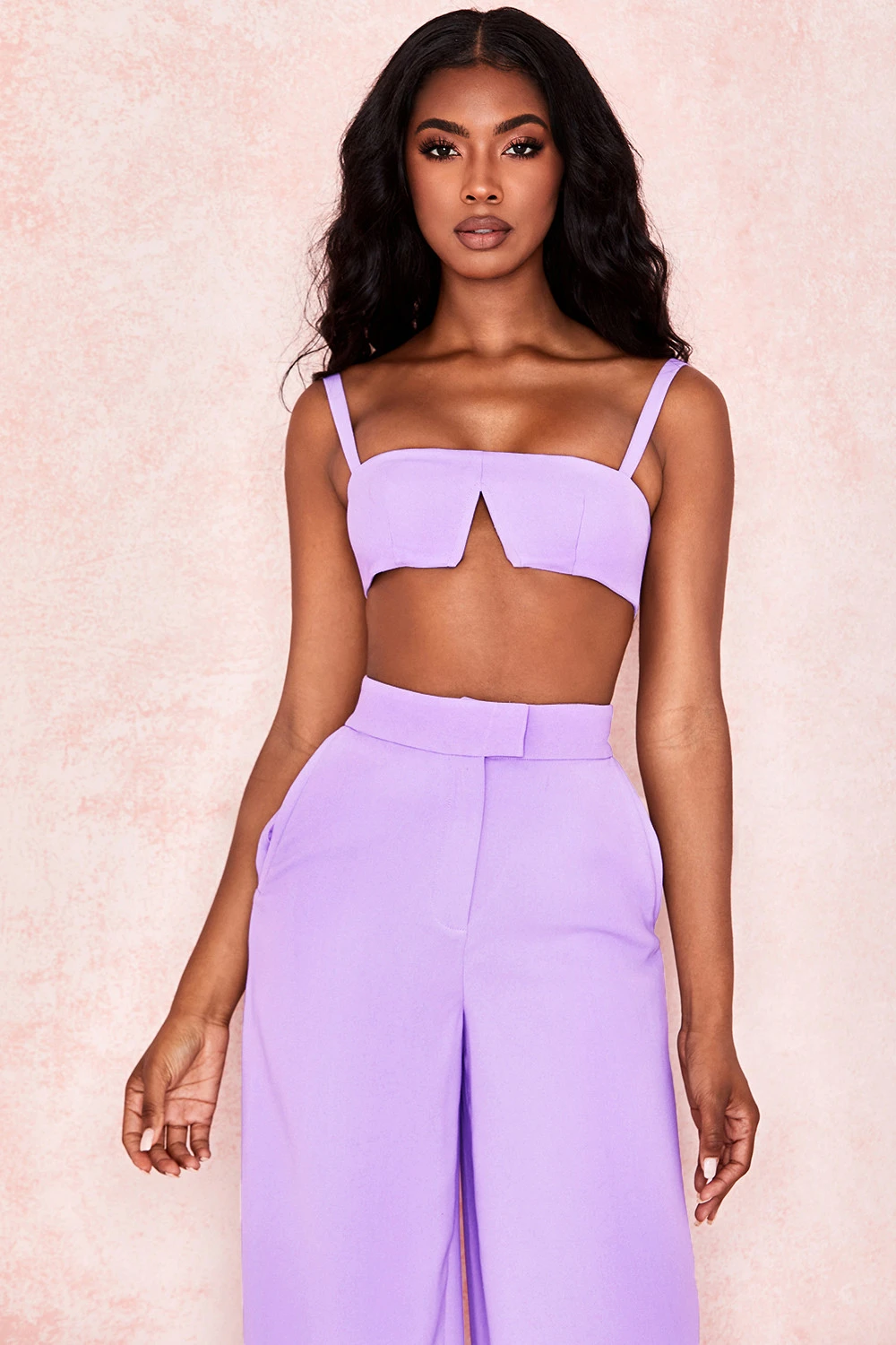 Violet Crepe V Wire Bralet 7 Violet Crepe V Wire Bralet – Bild 7