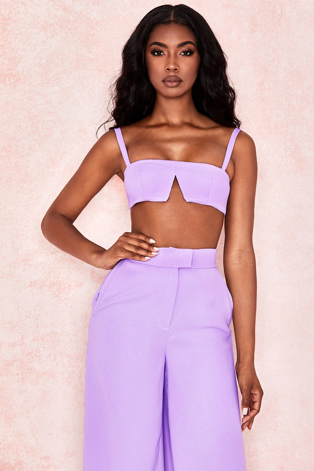 Violet Crepe V Wire Bralet 10 Violet Crepe V Wire Bralet – Bild 10