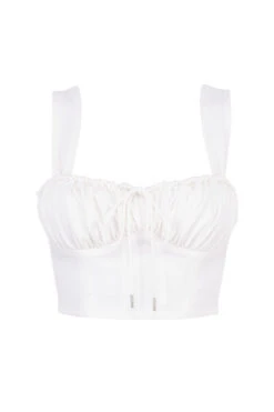White Blouson Corset Top 27 White Blouson Corset Top -Pinkyy Kleider Geschaft 1592379880 sb6000 01