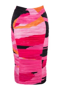 Multicolour Ruched Midi Skirt -Pinkyy Kleider Geschaft 1595816574 sb6240 01