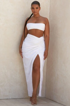 White Linen Mix Bandeau Top 27 White Linen Mix Bandeau Top -Pinkyy Kleider Geschaft 1596767439 tanicejada 10