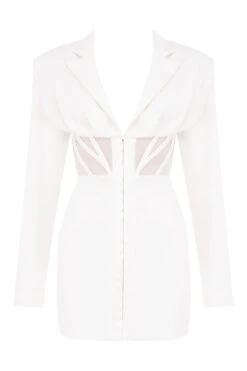 White Blazer Corset Dress 33 White Blazer Corset Dress -Pinkyy Kleider Geschaft 1600314121 sb6303 01
