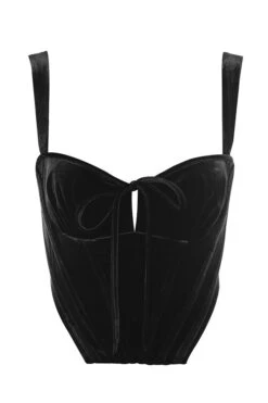 Black Velvet Cupped Corset Top 39 Black Velvet Cupped Corset Top -Pinkyy Kleider Geschaft 1601965722 aayla black 01
