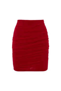 Red Tulle Mini Skirt -Pinkyy Kleider Geschaft 1605674724 sb6525 01