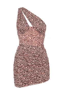 Animal Print Cut Out Mini Dress -Pinkyy Kleider Geschaft 1611292001 sb6583 01
