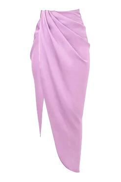 Lilac Silky Satin Draped Skirt -Pinkyy Kleider Geschaft 1620591039 sb5960b 01 copy 1s