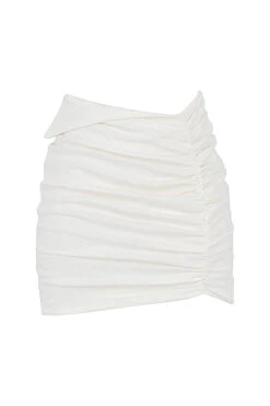 Off White Folded Waist Mini Skirt 23 Off White Folded Waist Mini Skirt -Pinkyy Kleider Geschaft 1626334510 sb7392 01