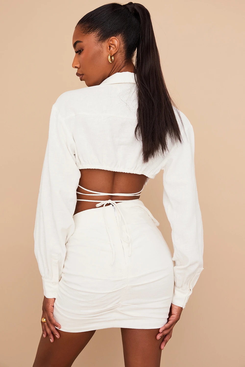 Off White Folded Waist Mini Skirt 8 Off White Folded Waist Mini Skirt – Bild 8