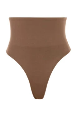 Sculpting High Waist Thong Mocha -Pinkyy Kleider Geschaft 1628760440 ultimate control thong brown 01