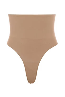 Sculpting High Waist Thong Cafe Au Lait -Pinkyy Kleider Geschaft 1628760663 ultimate control thong camel 01