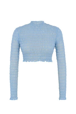 Mistress Rocks 'Delight' Powder Blue Shirred Crop Top 17 Mistress Rocks 'Delight' Powder Blue Shirred Crop Top -Pinkyy Kleider Geschaft 1629341766 chr2660 01 copy