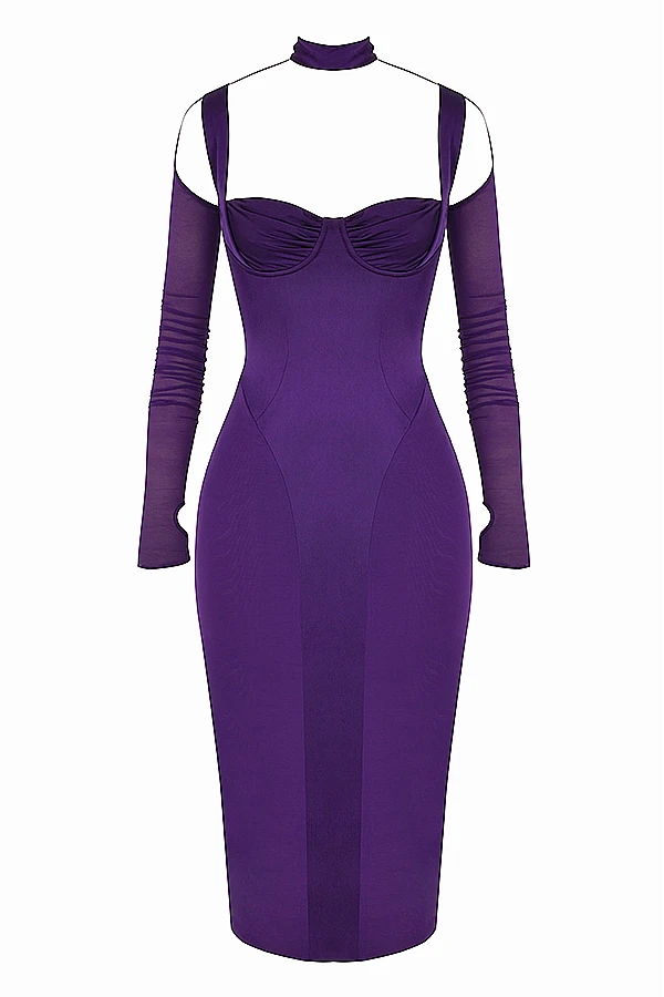 Grape Corset Midi Dress 13 Grape Corset Midi Dress – Bild 13