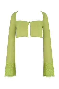 Lime Green Georgette Cropped Top 23 Lime Green Georgette Cropped Top -Pinkyy Kleider Geschaft 1634191984 sb7823 01