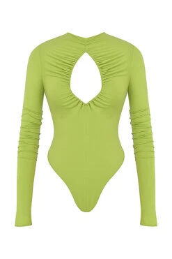 Lime Green Cutout Bodysuit 15 Lime Green Cutout Bodysuit -Pinkyy Kleider Geschaft 1635306748 sb7897 01