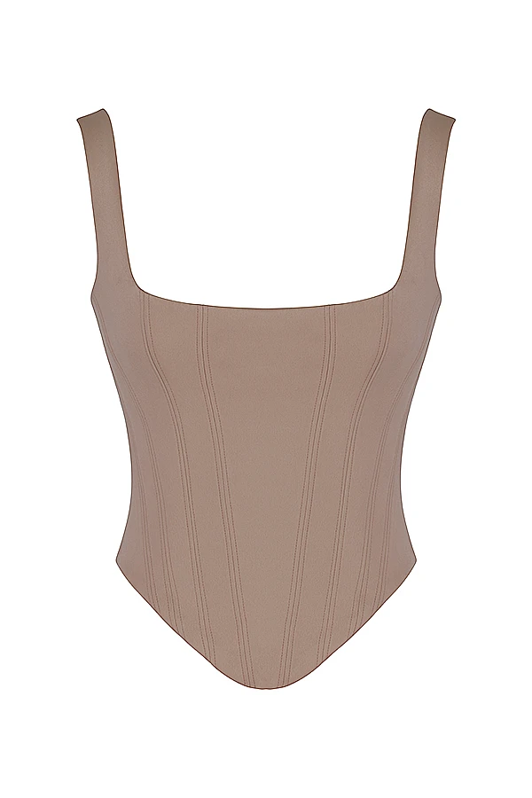 Stone Satin Longline Corset 9 Stone Satin Longline Corset – Bild 9