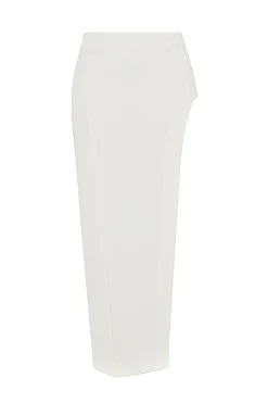 Ivory Thigh Split Midi Skirt -Pinkyy Kleider Geschaft 1649063615 sb8297 01