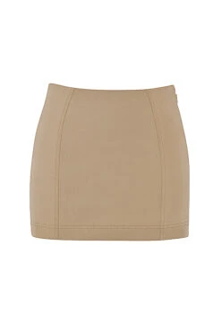 Beige Sculpting Mini Skirt -Pinkyy Kleider Geschaft 1651743145 sb8107 01