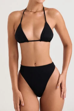 Black High Waist Bikini Bottom 16 Black High Waist Bikini Bottom -Pinkyy Kleider Geschaft 1652254056 tropezmykonos blk 2r