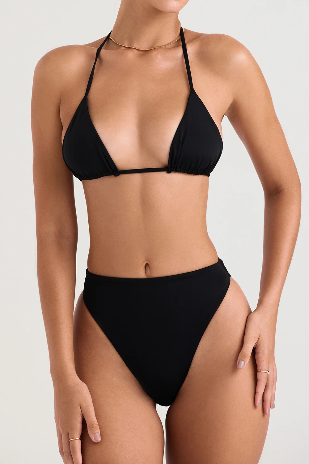 Black High Waist Bikini Bottom 7 Black High Waist Bikini Bottom – Bild 7