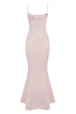 Blush Satin Fishtail Gown -Pinkyy Kleider Geschaft 1653902273 sb7282c 01