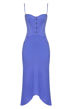 Periwinkle Satin Corset Midi Dress -Pinkyy Kleider Geschaft 1656558469 sb8354 01