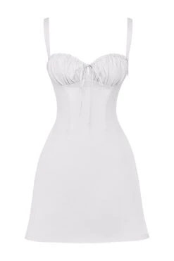 White Corset Mini Dress -Pinkyy Kleider Geschaft 1677570202 sb9068a 01