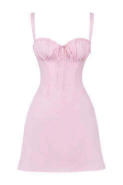 Baby Pink Corset Mini Dress -Pinkyy Kleider Geschaft 1678173668 sb9068b 01