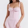 Baby Pink Corset Mini Dress