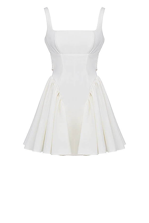 Ivory Bow Mini Dress 14 Ivory Bow Mini Dress – Bild 14