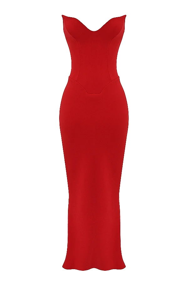 Cherry Strapless Corset Dress 16 Cherry Strapless Corset Dress – Bild 16