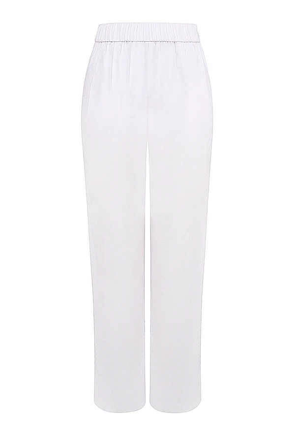 White Relaxed Fit Trousers 10 White Relaxed Fit Trousers – Bild 10