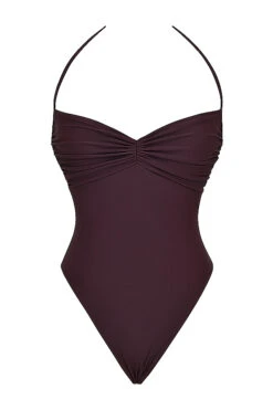 Cacao Gathered Swimsuit -Pinkyy Kleider Geschaft 1684831210 sbb1029a 01