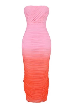 Ombre Gathered Maxi Dress -Pinkyy Kleider Geschaft 1688547543 sb9179 01