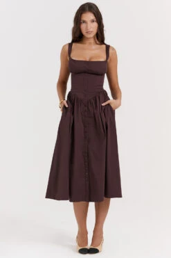 Rich Brown Midi Sundress 24 Rich Brown Midi Sundress -Pinkyy Kleider Geschaft 1691136529 tatiana 6