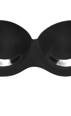 Strapless Backless Moulded Sticky Bra - Black -Pinkyy Kleider Geschaft Bra black 05 1