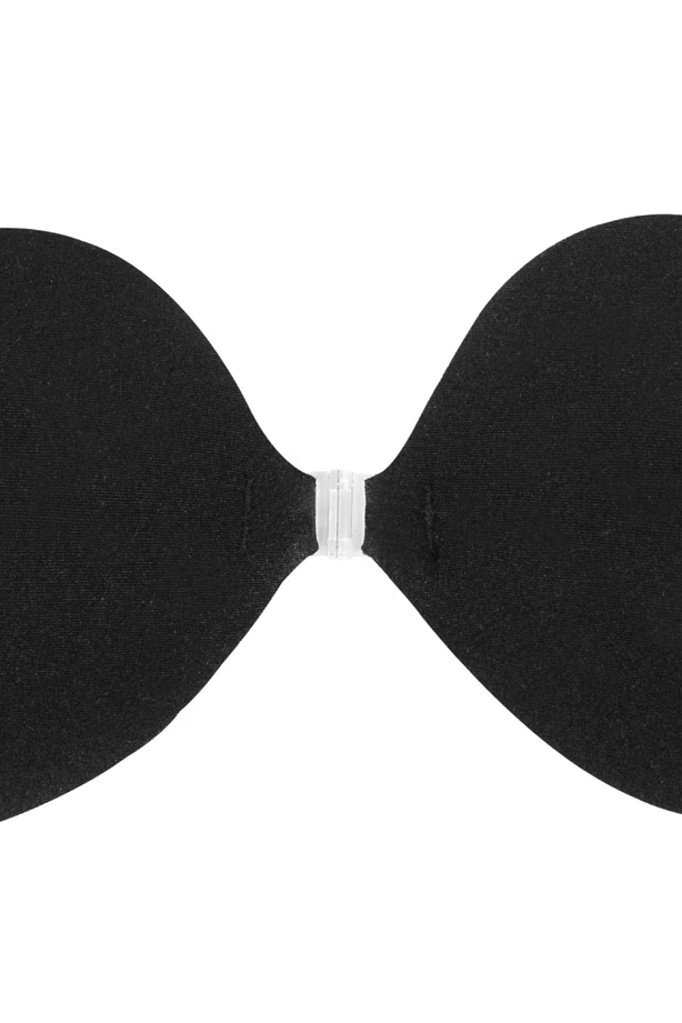 Front Fastening Moulded Microfibre 'V' Bra - Black 7 Front Fastening Moulded Microfibre 'V' Bra - Black – Bild 7
