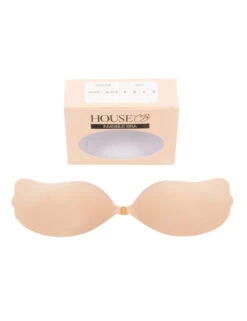 Front Fastening Moulded Microfibre 'V' Bra - Beige 21 Front Fastening Moulded Microfibre 'V' Bra - Beige -Pinkyy Kleider Geschaft Bra nude 06