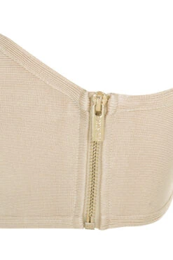 Beige Bandage Strapless Bra 9 Beige Bandage Strapless Bra -Pinkyy Kleider Geschaft Naked bra nude 05