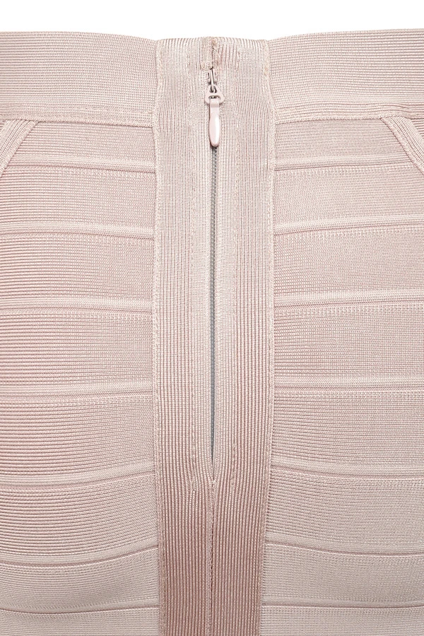 Beige Knee Length Bandage Pencil Skirt 9 Beige Knee Length Bandage Pencil Skirt – Bild 9