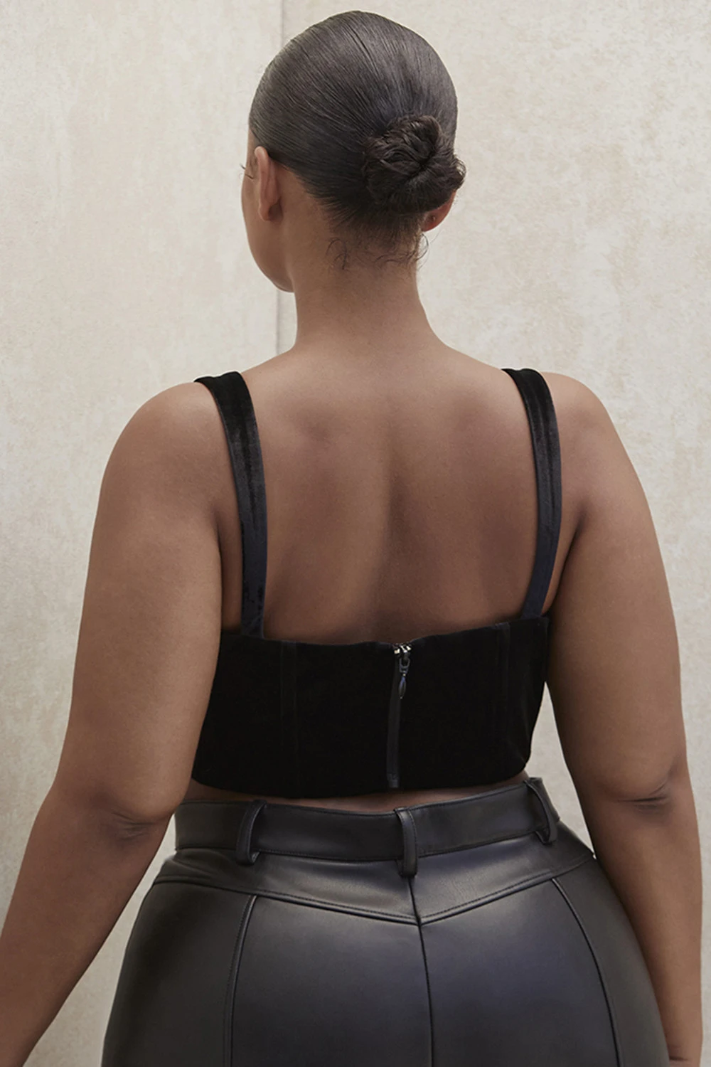 Black Velvet Cupped Corset Top 13 Black Velvet Cupped Corset Top – Bild 13