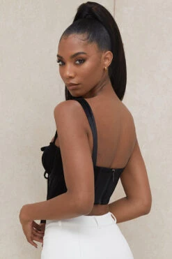 Black Velvet Cupped Corset Top 29 Black Velvet Cupped Corset Top -Pinkyy Kleider Geschaft aayla 22