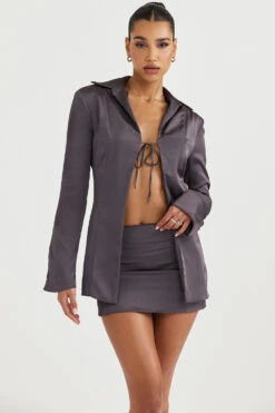 Shadow Satin A-Line Mini Skirt 18 Shadow Satin A-Line Mini Skirt -Pinkyy Kleider Geschaft ailsacatalina 5