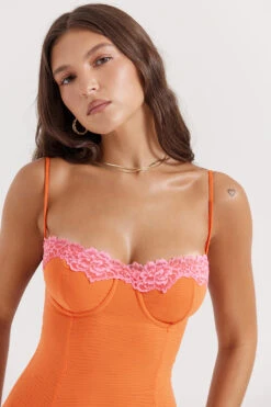 Flame Orange Maxi Dress 21 Flame Orange Maxi Dress -Pinkyy Kleider Geschaft aiza 3