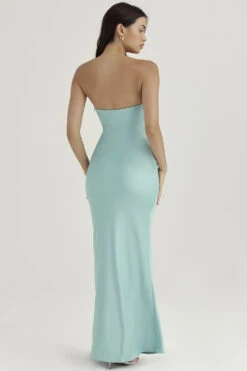 Jade Satin Strapless Maxi Dress -Pinkyy Kleider Geschaft alette 8