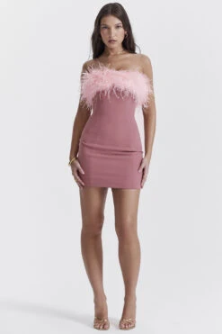 Warm Pink Mini Dress -Pinkyy Kleider Geschaft alexa 1