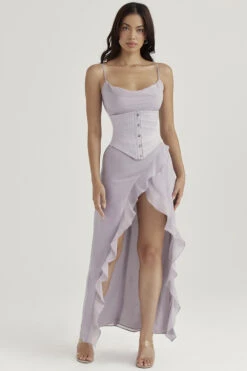 Grey Floaty Maxi Dress -Pinkyy Kleider Geschaft alexandria 3