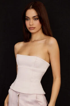 Crystal Satin Strapless Corset -Pinkyy Kleider Geschaft angelica 4b