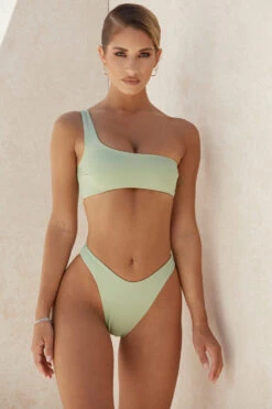 Sage One Shoulder Bikini