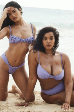 Violet Gathered Bikini Bottom -Pinkyy Kleider Geschaft athen vio44